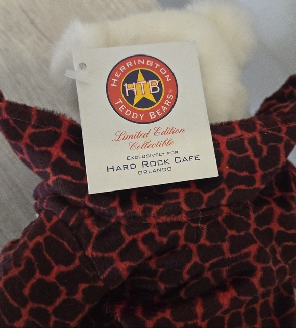 Hard Rock Cafe Orlando Vault Plush Teddy Bear & Blue Bear Memphis - Picture 4 of 6